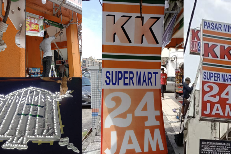 KK Super mart Signboard Repair