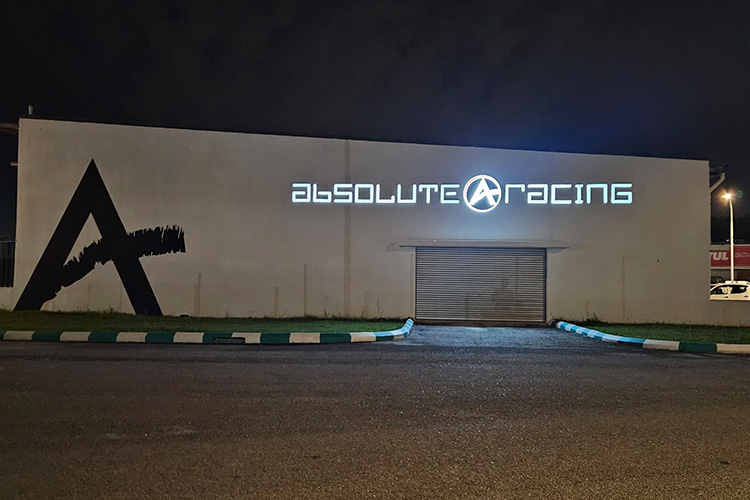 Absolute Racing 3D Box-up Signage