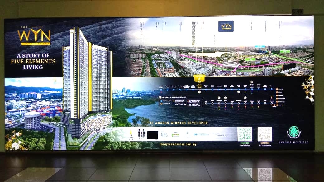 WYN Lightbox Display to showcase their building