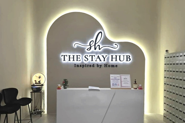 The Stay Hub 3D Box-up Signage